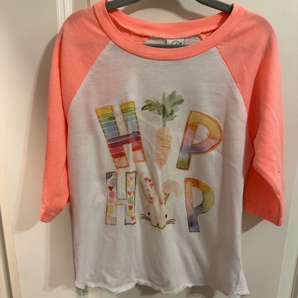 Kavio Pink and White Long Sleeve Tee